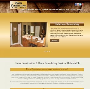 Eden Construction New Website